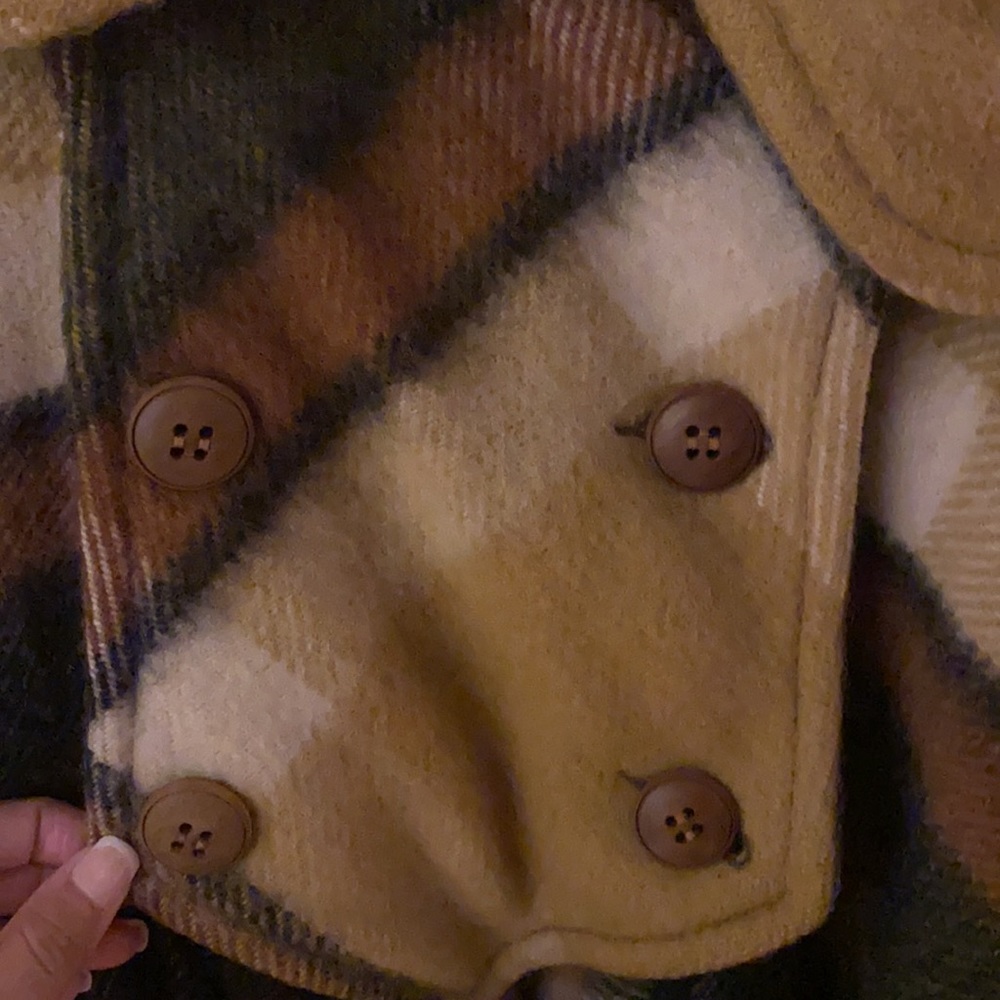 Vintage 100% Wool Poncho/Cape - Picture 2 of 7